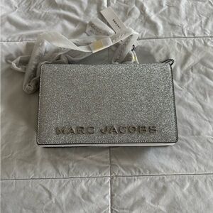 Marc Jacobs Glitter Silver Clutch